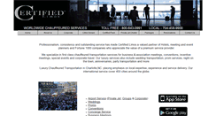 Desktop Screenshot of certifiedlimousines.com