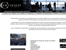 Tablet Screenshot of certifiedlimousines.com